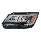 Left Headlight For 2016-2018 Ford Explorer Halogen w/ LED DRL Clear Lens
