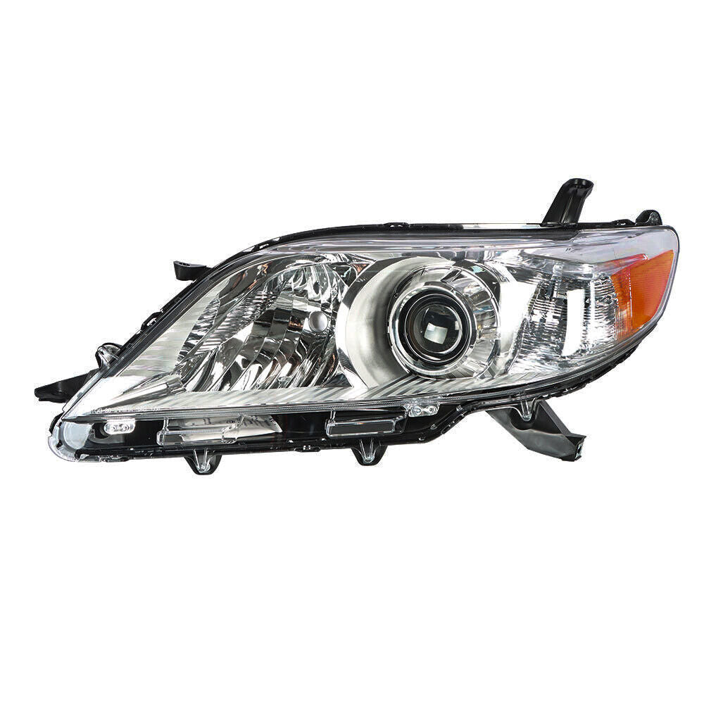 Left Side Headlight For 2011-2020 Toyota Sienna Halogen Chrome Housing