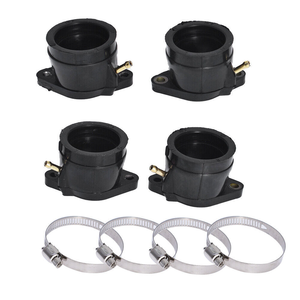 4Pcs Motorcycle Carburetor Intake Manifold Boot Joint for YAMAHA YZF600R 95-07