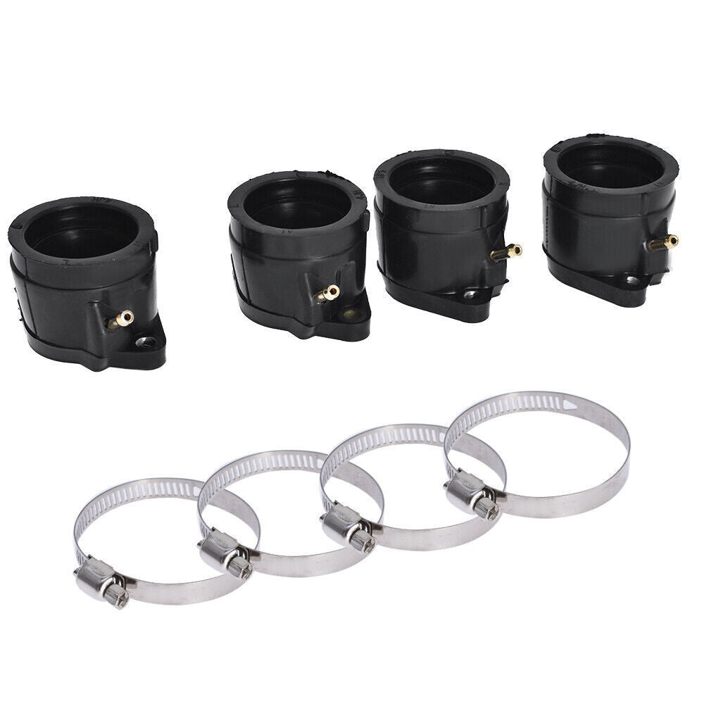 4Pcs Motorcycle Carburetor Intake Manifold Boot Joint for YAMAHA YZF600R 95-07
