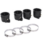 4Pcs Motorcycle Carburetor Intake Manifold Boot Joint for YAMAHA YZF600R 95-07