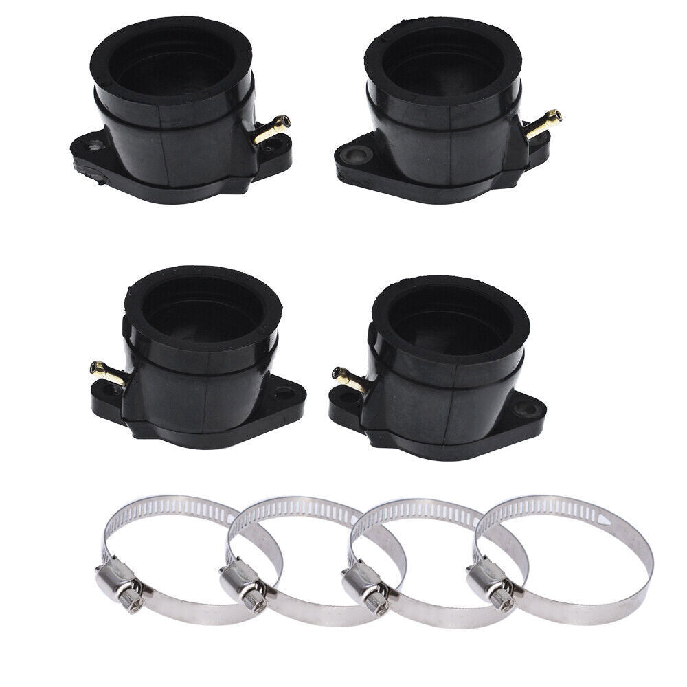 4Pcs Motorcycle Carburetor Intake Manifold Boot Joint for YAMAHA YZF600R 95-07