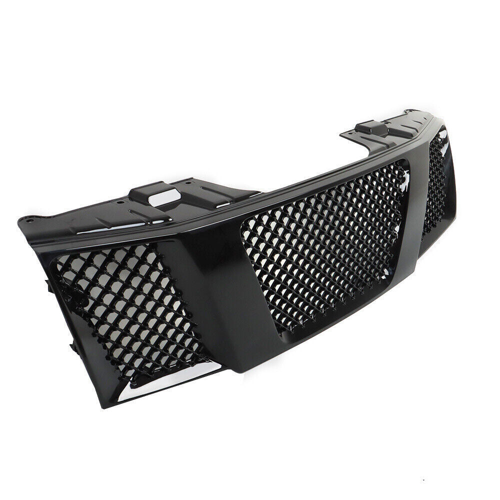 Front Grill For 2005-2008 Nissan Navara Frontier D40 Gloss Black Grill
