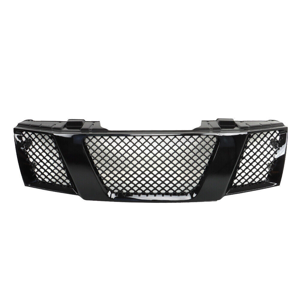 Front Grill For 2005-2008 Nissan Navara Frontier D40 Gloss Black Grill