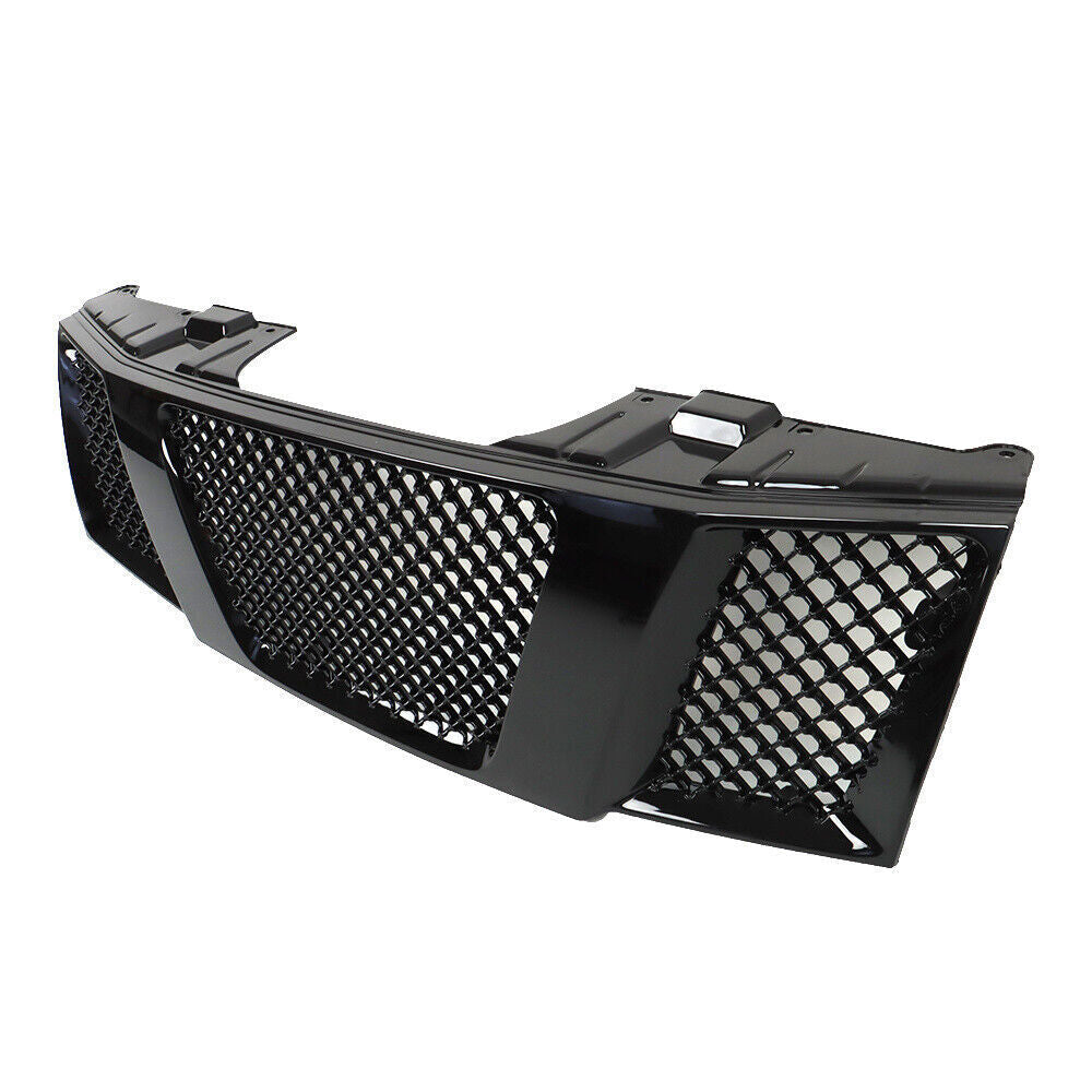 Front Grill For 2005-2008 Nissan Navara Frontier D40 Gloss Black Grill