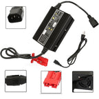 24V Floor Scrubber Battery Charger with SB50 Style RED Connector  10 Amp - 1.1m