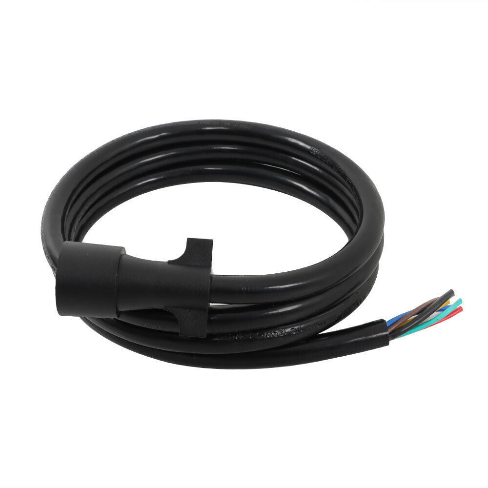7-Pin Trailer Plug Cord Wire Cable 7 ft 7 Prong Trailer Light Wiring Connector