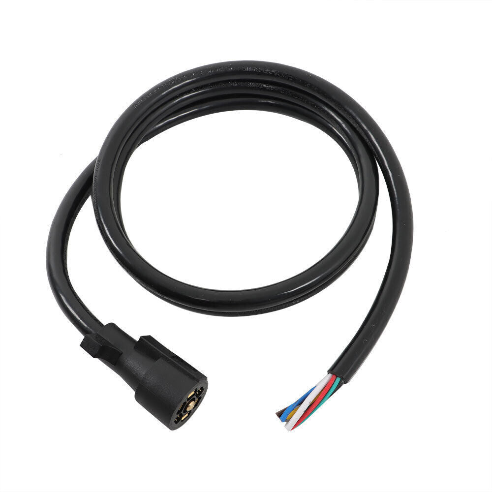 7-Pin Trailer Plug Cord Wire Cable 7 ft 7 Prong Trailer Light Wiring Connector