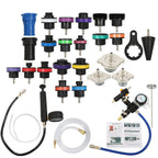 28pcs Radiator Pressure Tester & Cooling System Vacuum Type Purge Kit