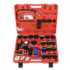 28pcs Radiator Pressure Tester & Cooling System Vacuum Type Purge Kit