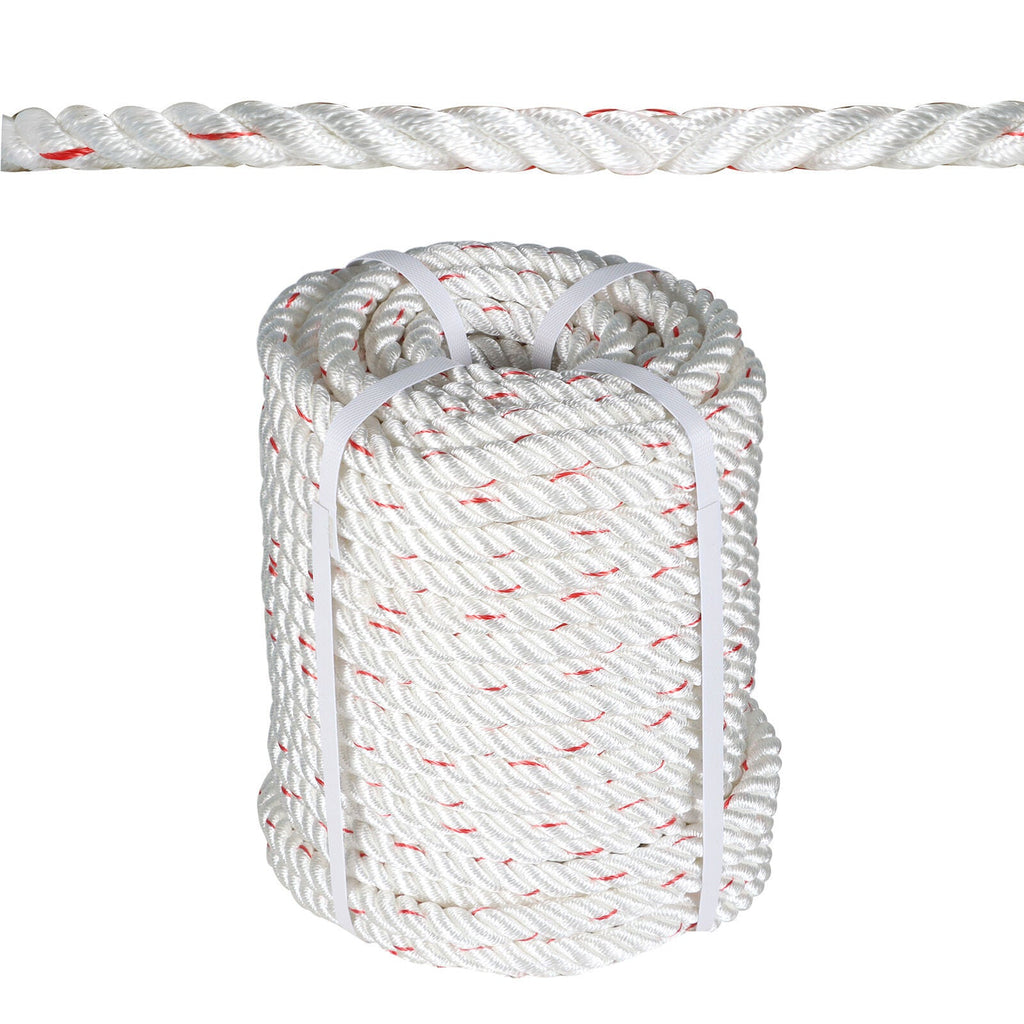 5850Lbs 1/2"×150' Double Braid Polyester Arborist Bull Rope Pulling Rigging Line