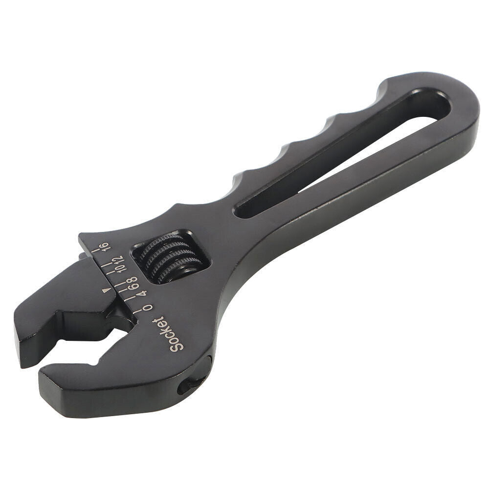 3AN-16AN Adjustable Wrench Black Aluminum Tool For Hose End Fitting