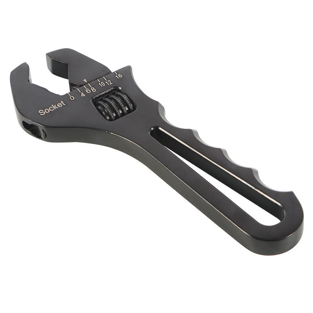 3AN-16AN Adjustable Wrench Black Aluminum Tool For Hose End Fitting