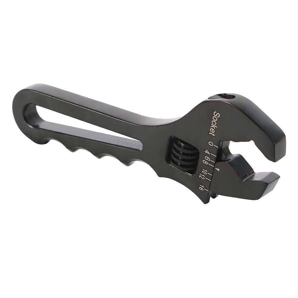 3AN-16AN Adjustable Wrench Black Aluminum Tool For Hose End Fitting