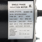 3.7HP 3450RPM Electric Motor Compressor Duty 56Frame 1 Phase 5/8" Shaft 230V New