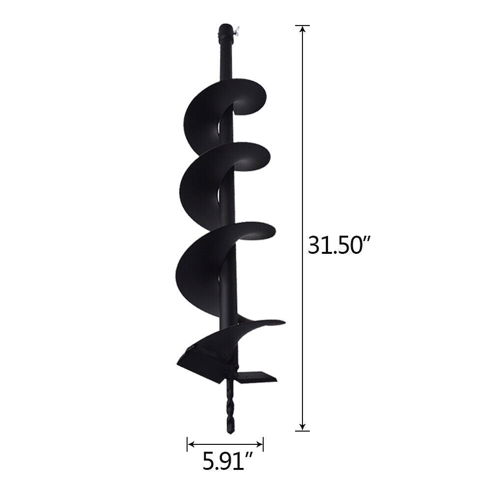 Fits For Gas Powered Post Fence Hole Digger 6 Inch Earth Auger Drill Bits New