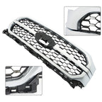 Front Upper Bumper Grill Grille For 2021-2023 Ford F-150 Silver&Chrome