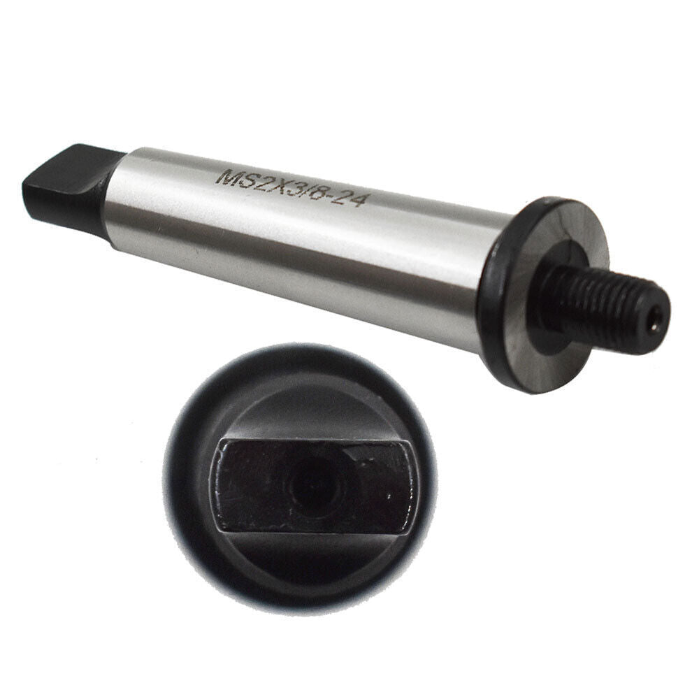 2MT Shank To 3/8"-24 Threaded Drill Chuck Arbor Morse Taper MT2 Adapter Hardened