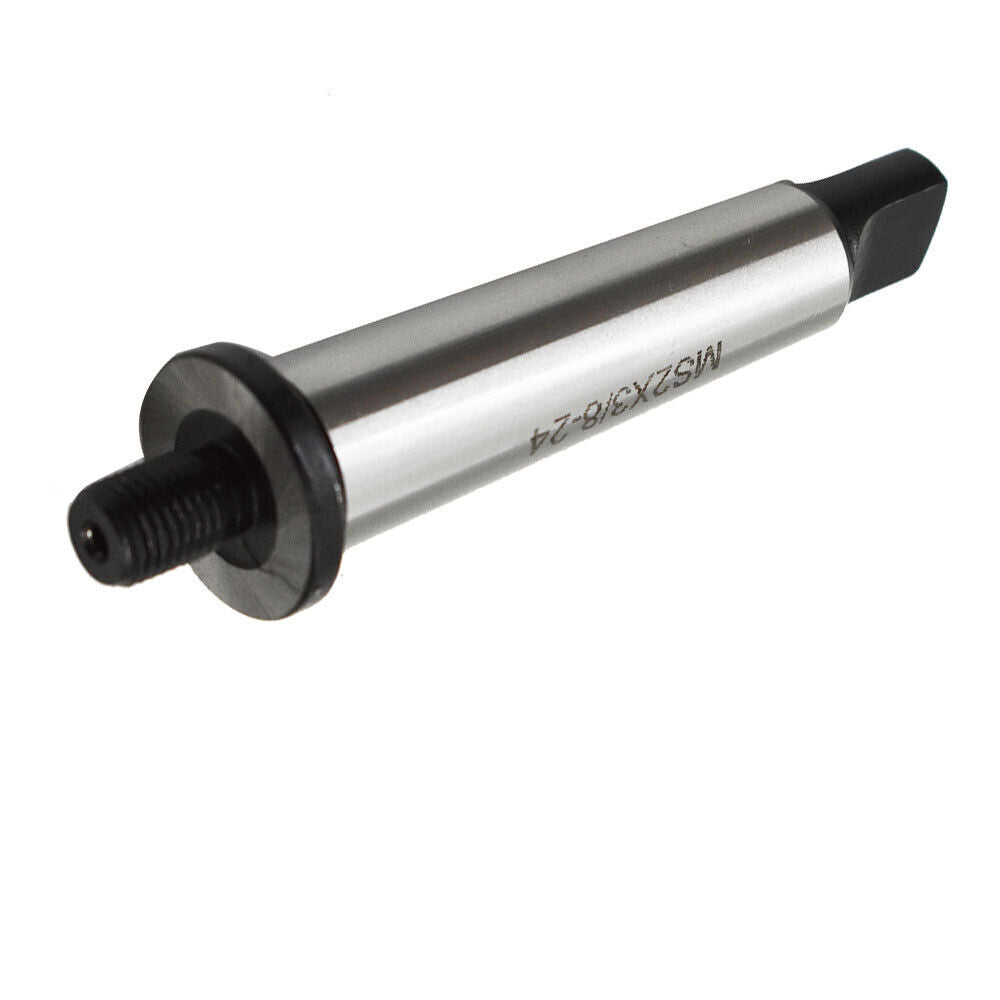 2MT Shank To 3/8"-24 Threaded Drill Chuck Arbor Morse Taper MT2 Adapter Hardened