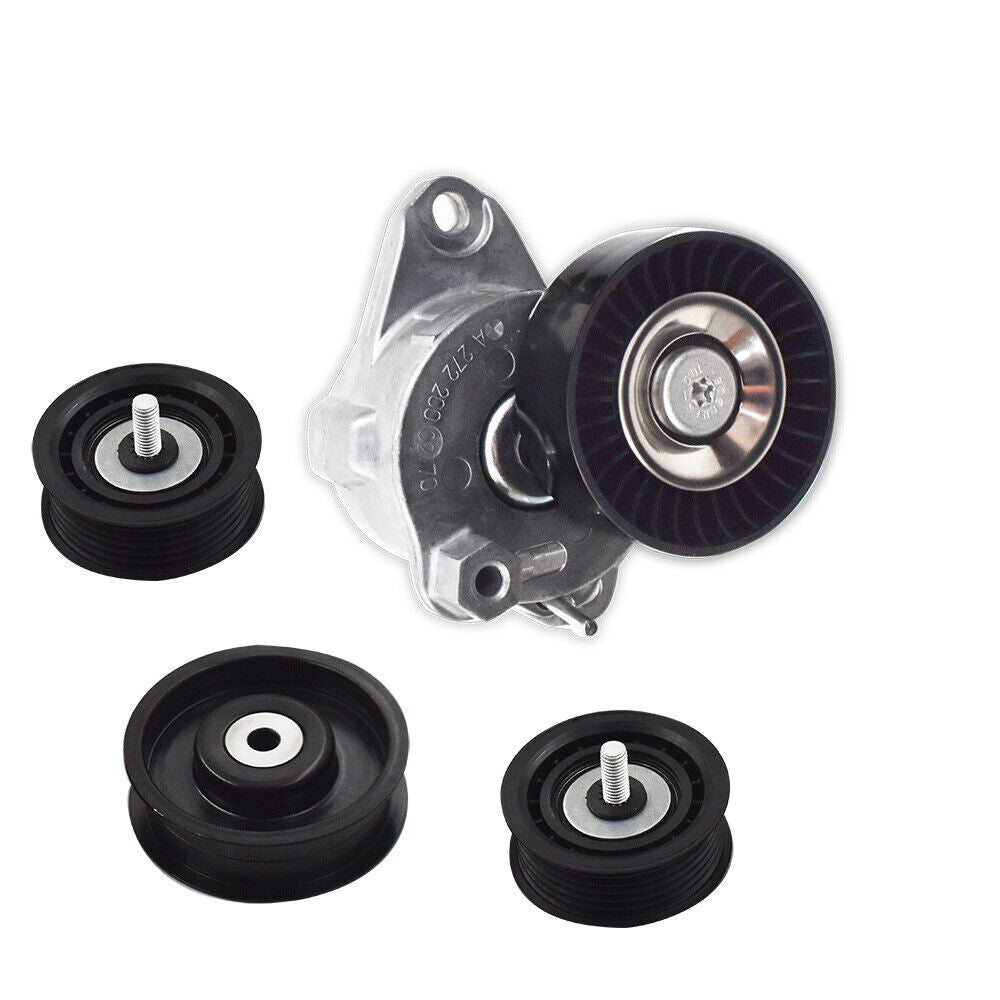 Belt Tensioner w/Pulley+Idler Pulley For Mercedes C300 C350 2005-2012