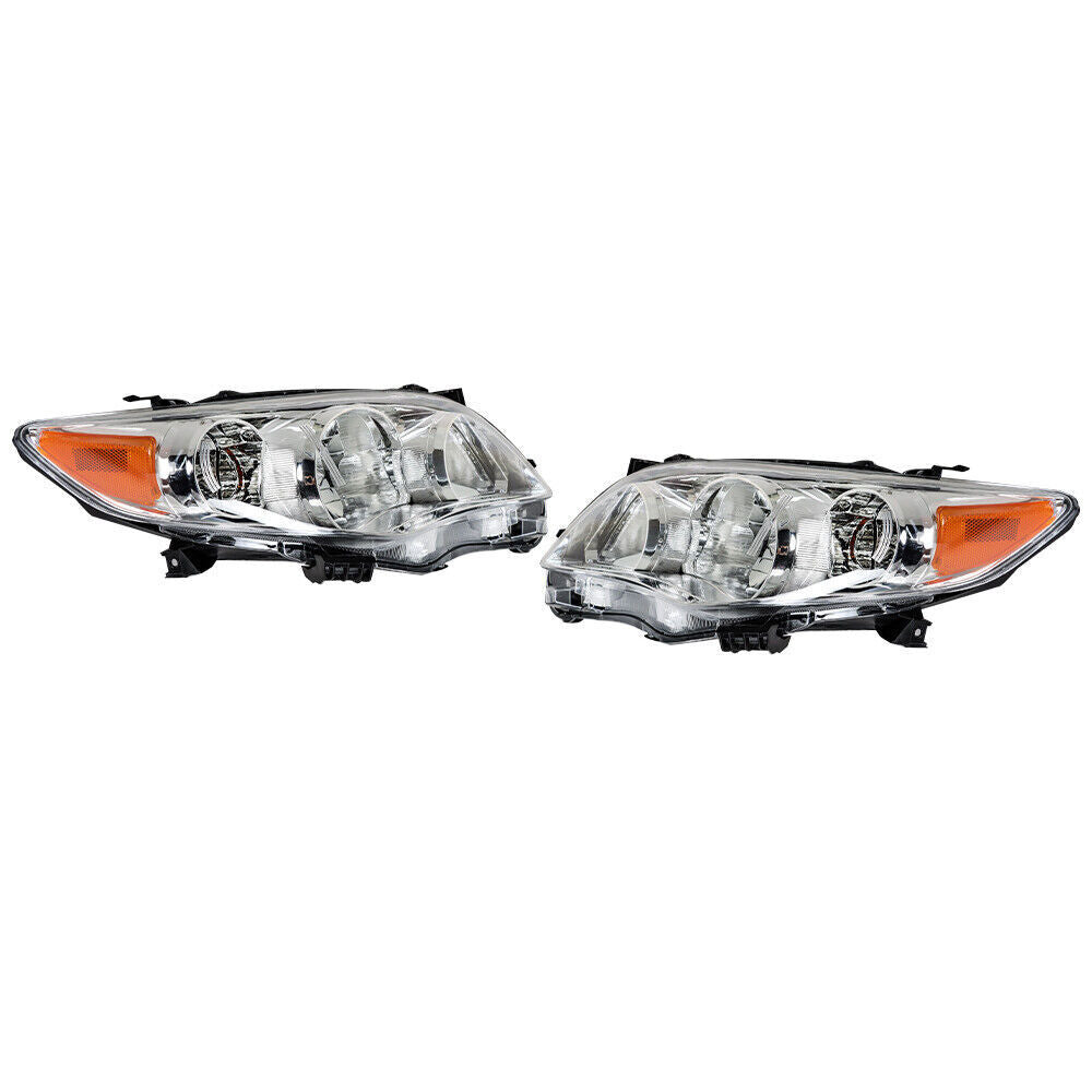 Left&Right Headlights For 2011-2013 Toyota Corolla Headlamps Replacement