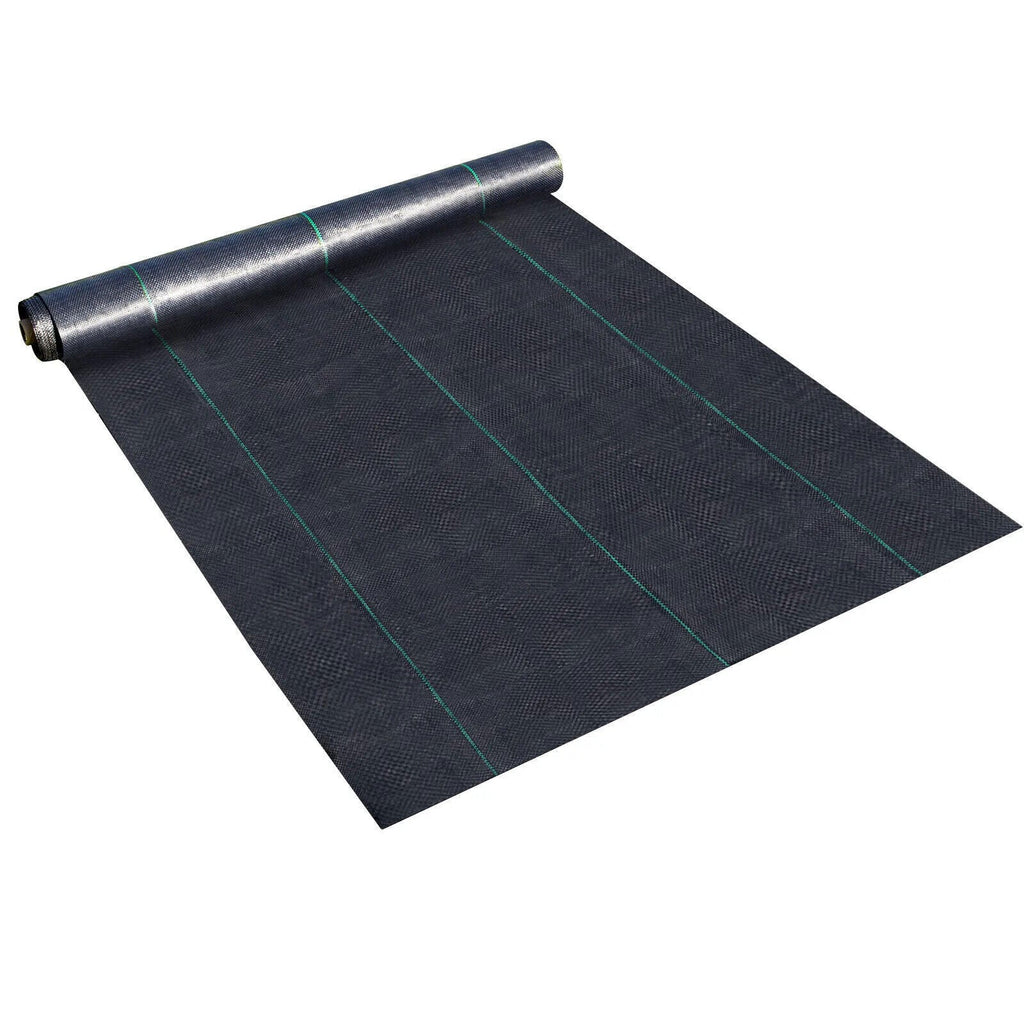 Weed Cover 6×300FT PE Woven Ground Cover Landscape Fabric 3.2-Ounce Weed Barrier