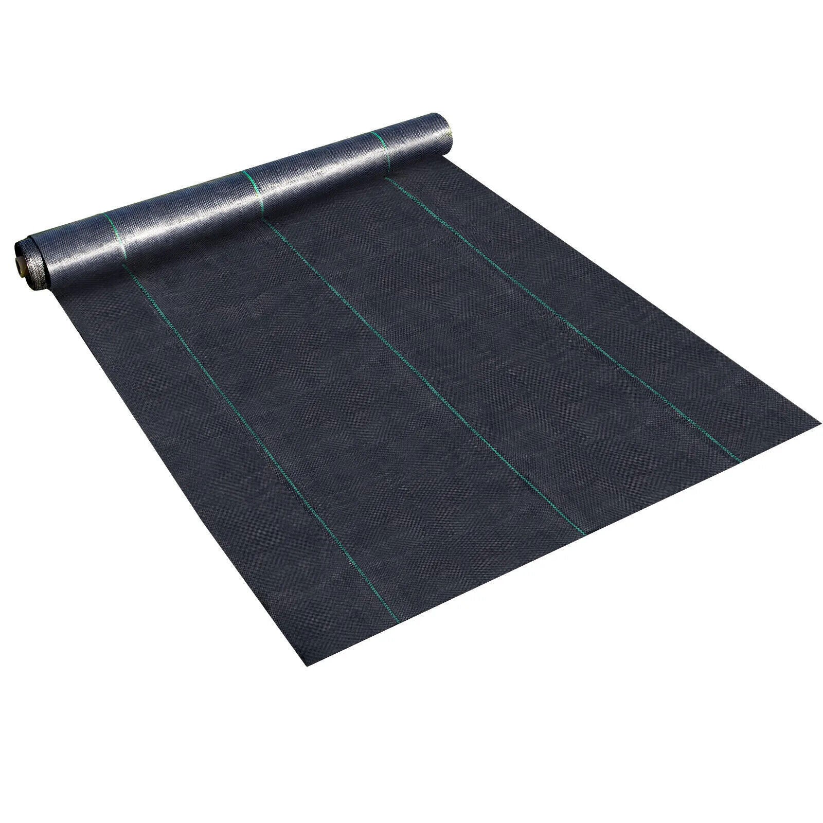 Weed Cover 6×300FT PE Woven Ground Cover Landscape Fabric 3.2-Ounce Weed Barrier