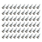 For Semi Truck Wheel Axle Covers Spiked Chrome Hub Cover Kit 33mm Front & Rear