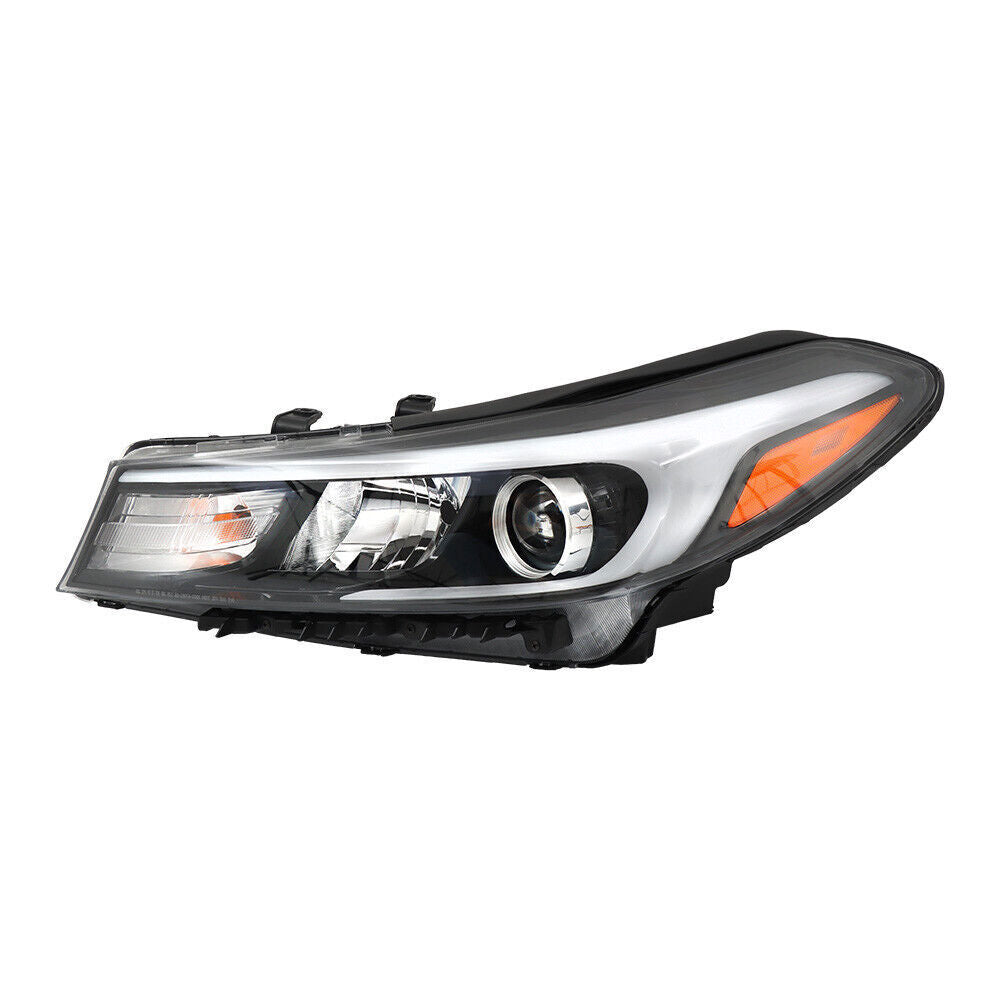 Left Headlight Fit For 2017-2018 Kia Forte Forte5 Black Halogen W/o LED