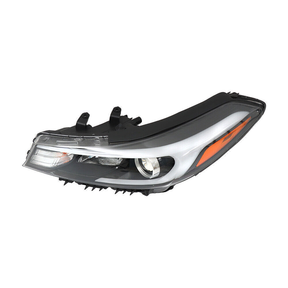 Left Headlight Fit For 2017-2018 Kia Forte Forte5 Black Halogen W/o LED