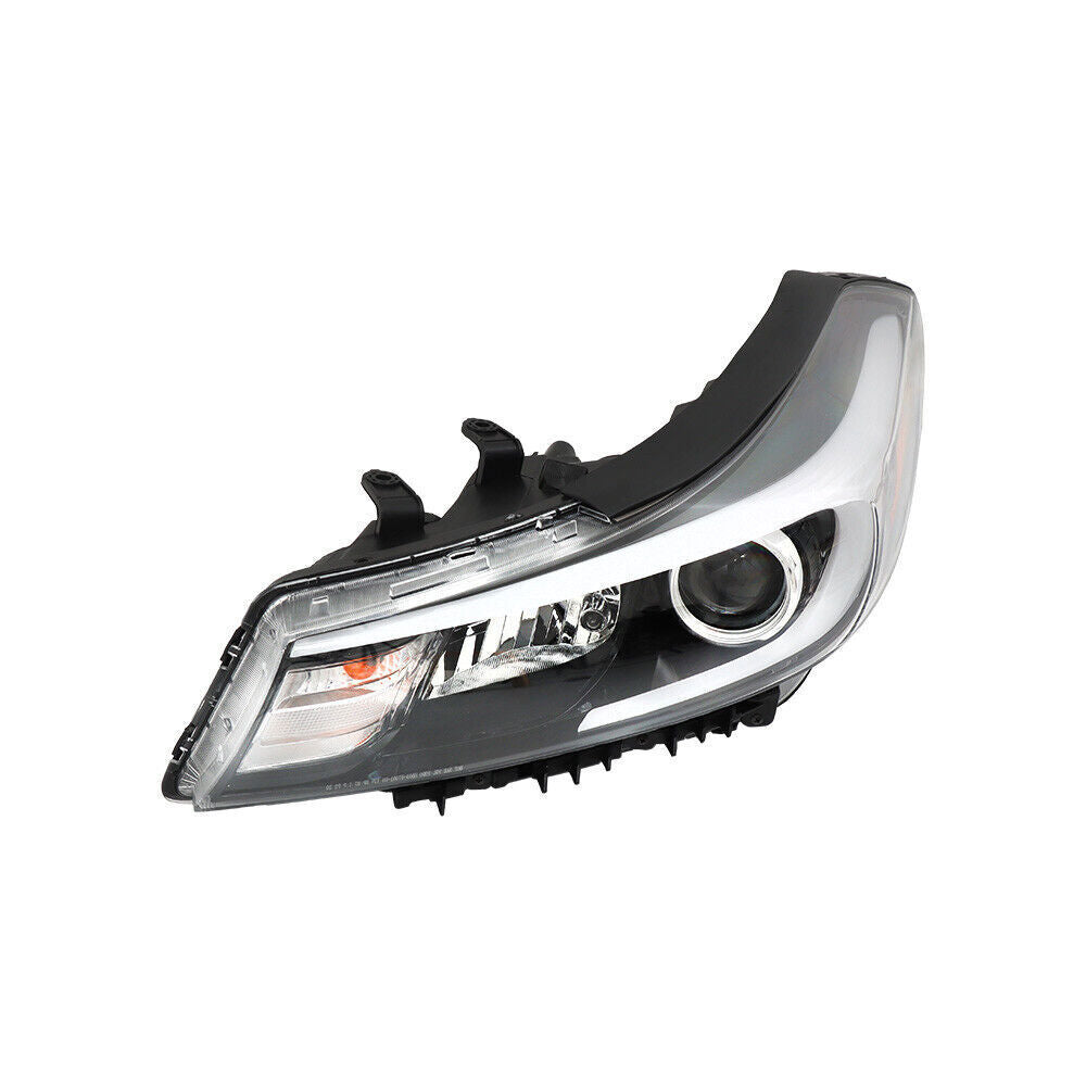 Left Headlight Fit For 2017-2018 Kia Forte Forte5 Black Halogen W/o LED