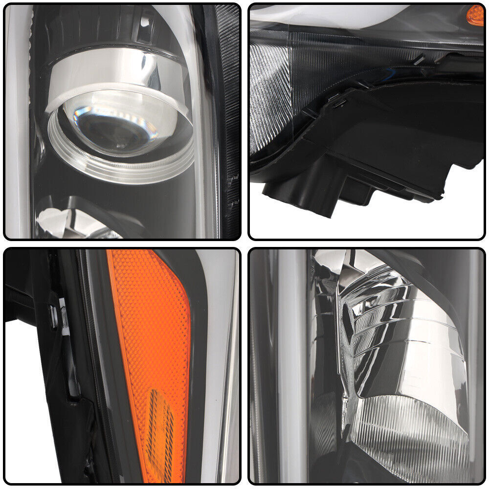 Left Headlight Fit For 2017-2018 Kia Forte Forte5 Black Halogen W/o LED