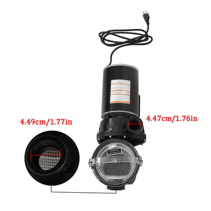 For Hayward W3SP1580X15 Power Above Ground Swimming Pool Pump 1.5HP With 3' Cord