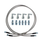 52" Length SS Braided Transmission Cooler Hoses For TH350 700R4 TH400