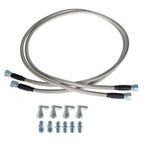 52" Length SS Braided Transmission Cooler Hoses For TH350 700R4 TH400