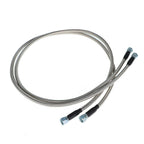 52" Length SS Braided Transmission Cooler Hoses For TH350 700R4 TH400