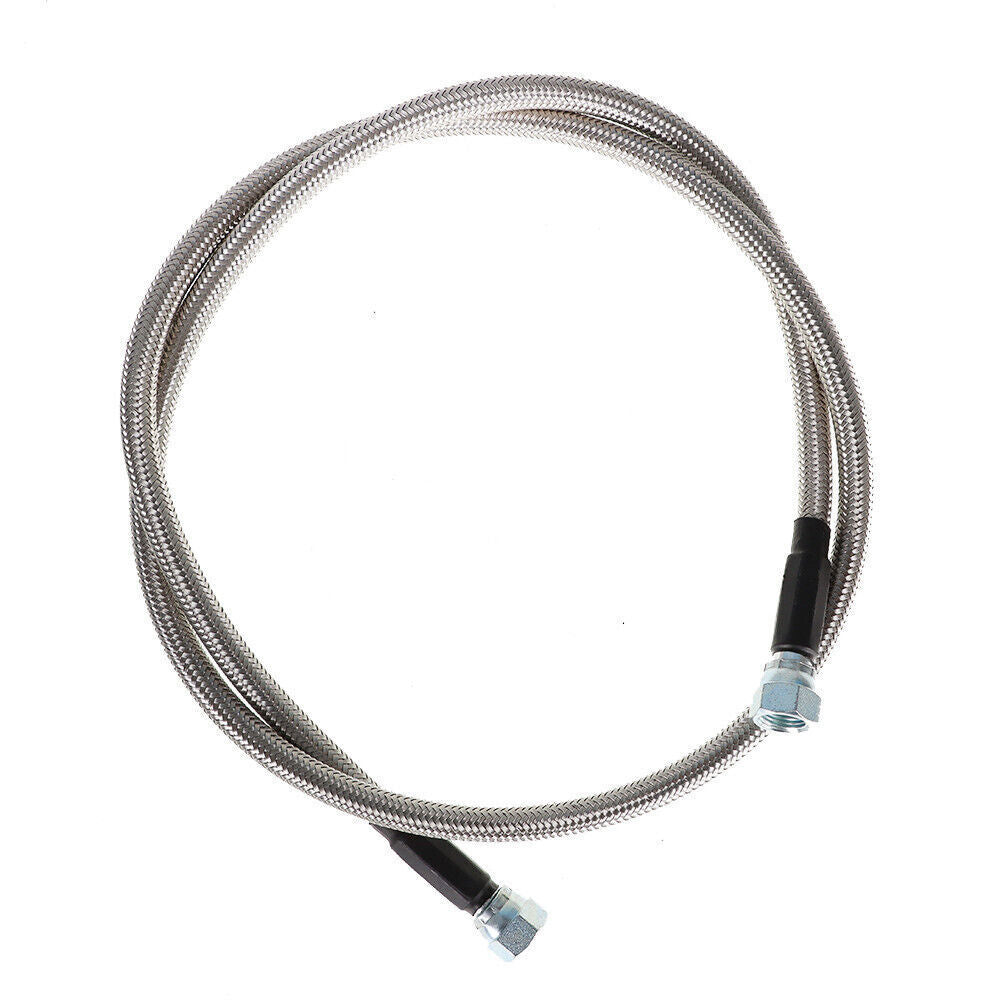 52" Length SS Braided Transmission Cooler Hoses For TH350 700R4 TH400