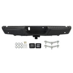 Rear Step Bumper Assembly For 2015-2020 Ford F-150 Black W/ Park & Tow