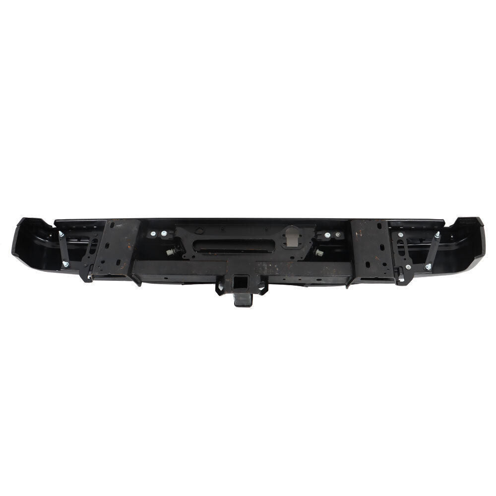 Rear Step Bumper Assembly For 2015-2020 Ford F-150 Black W/ Park & Tow