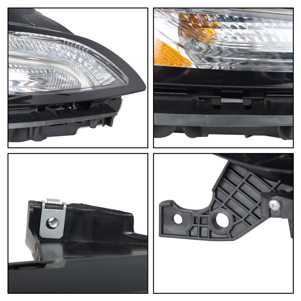 Right Side Headlight For 2014-18 Jeep Cherokee Halogen W/DRL And Ballast