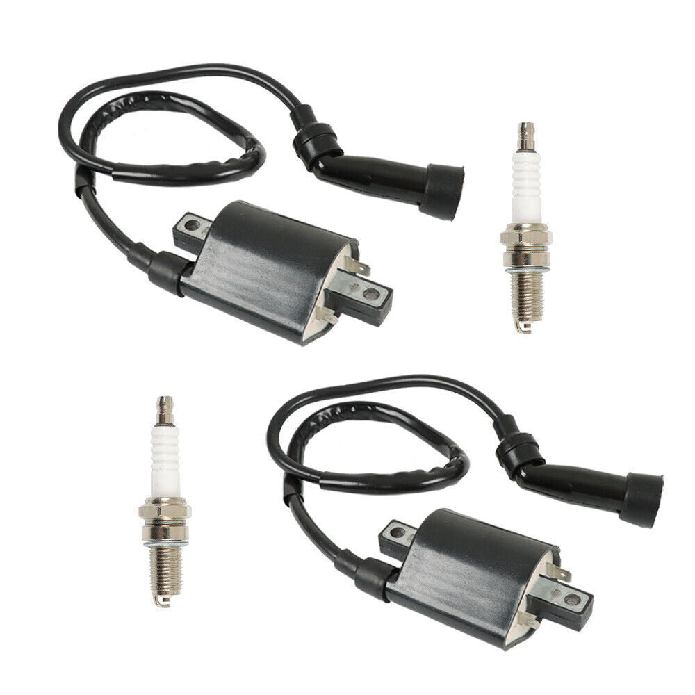 2 x Ignition Coil & Spark Plug For Suzuki S83 Intruder VL1500 VS1400 1987-2004