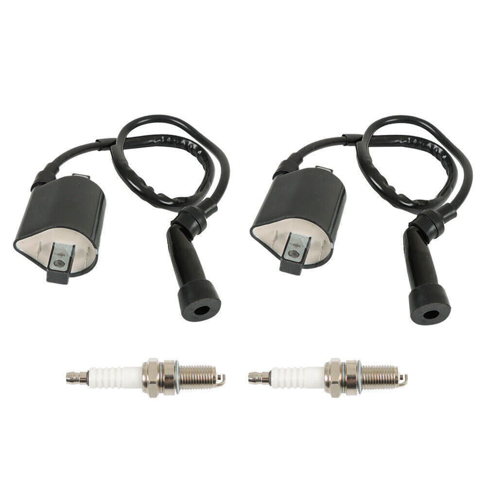 2 x Ignition Coil & Spark Plug For Suzuki S83 Intruder VL1500 VS1400 1987-2004
