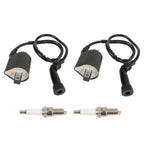 2 x Ignition Coil & Spark Plug For Suzuki S83 Intruder VL1500 VS1400 1987-2004