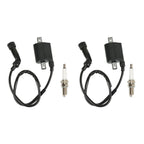 2 x Ignition Coil & Spark Plug For Suzuki S83 Intruder VL1500 VS1400 1987-2004