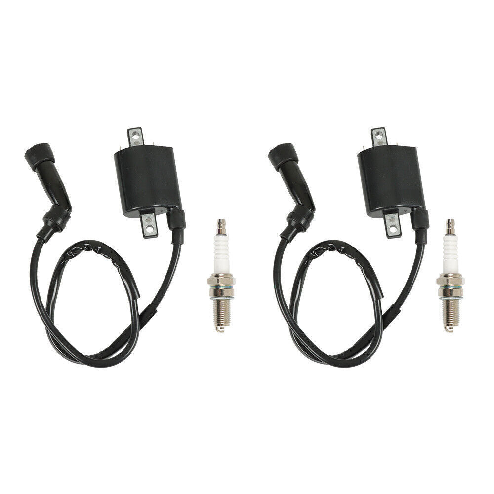 2 x Ignition Coil & Spark Plug For Suzuki S83 Intruder VL1500 VS1400 1987-2004