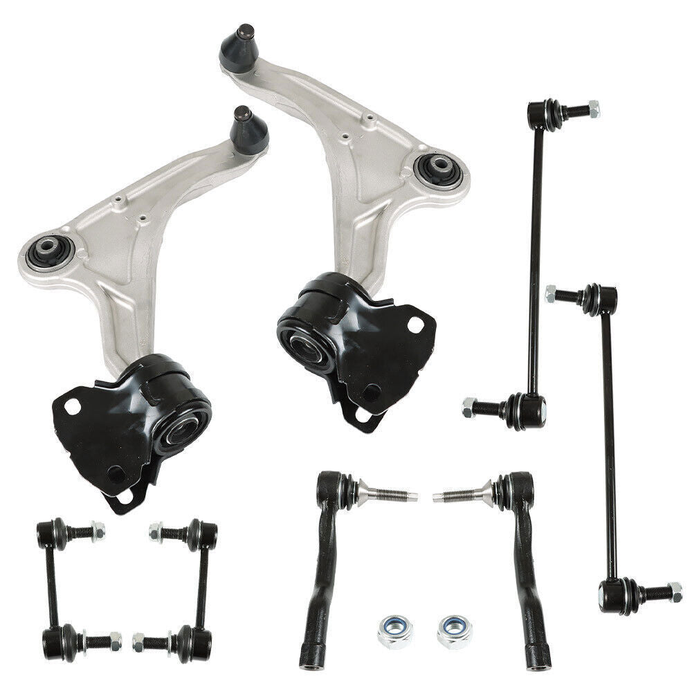 Front Lower Control Arms + Tierods Sway Bars For 2013-2016 Ford Fusion