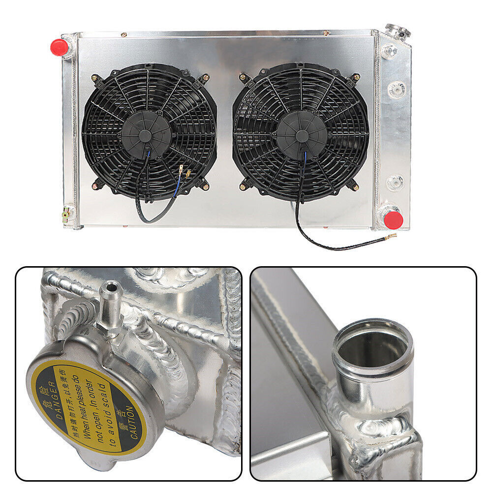 3 Row Aluminum Radiator+Shroud Fan For 1978-1981 Chevy Camaro Malibu