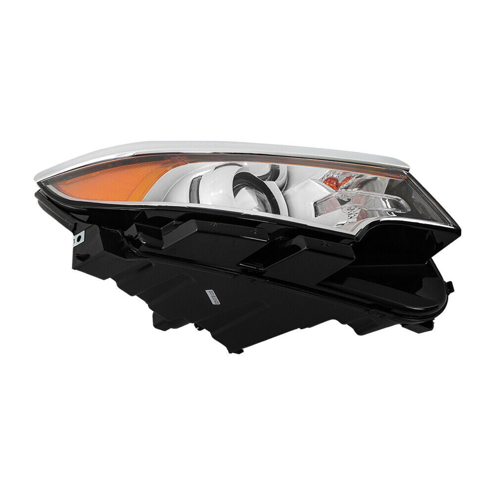 RH Side Headlight For 2011- 2014 Ford Edge Halogen Chrome Clear W/o DRL