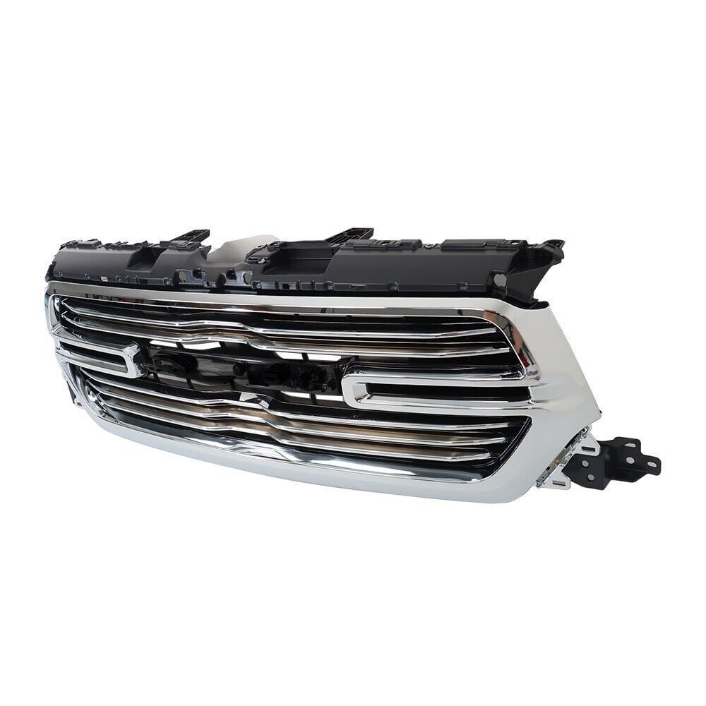 Front Bumper Chrome Grille For 2019 2020 2021 2022 Dodge Ram 1500