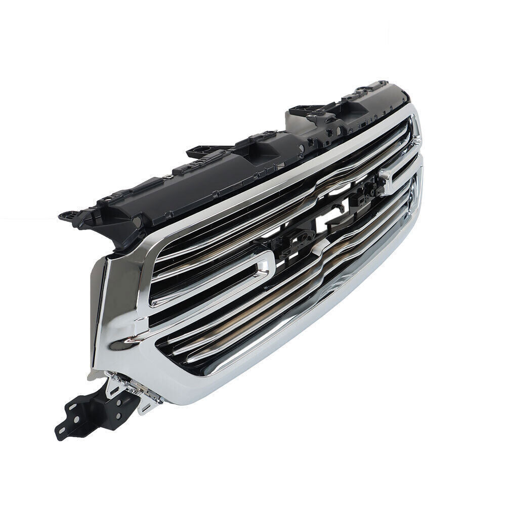 Front Bumper Chrome Grille For 2019 2020 2021 2022 Dodge Ram 1500